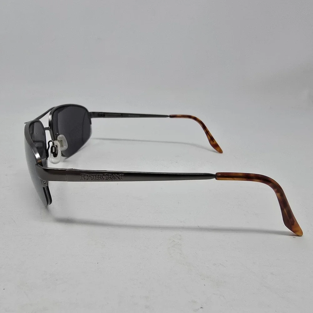 Foster Grant Hunter‎ KM0403 Aviator Gunmetal Brown Sunglasses